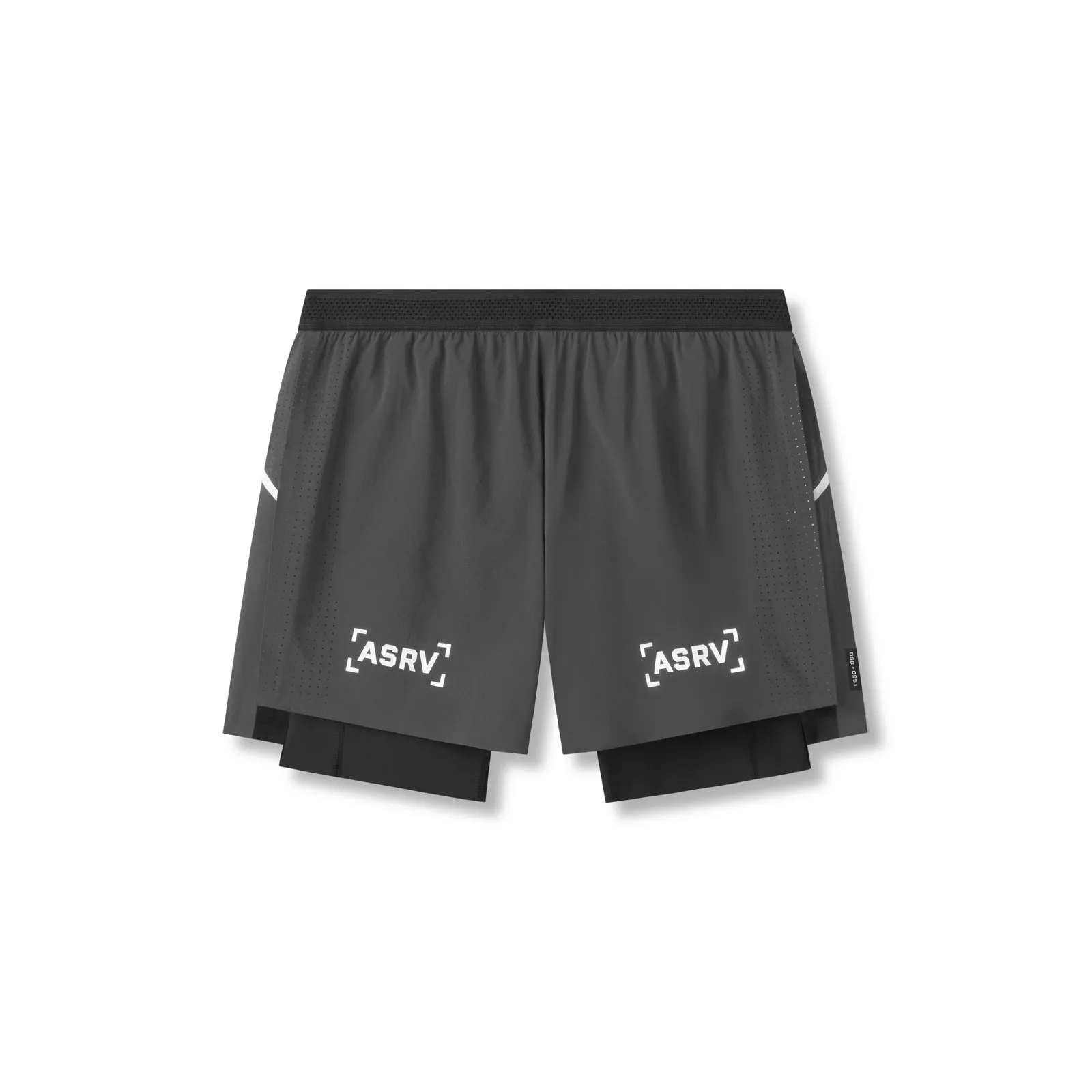 0951. Aerotex™ 4" High Split Liner Short -  Space Grey