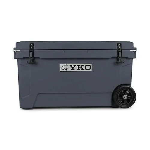 65qt Hardside Cooler w/ Wheels, Charcoal