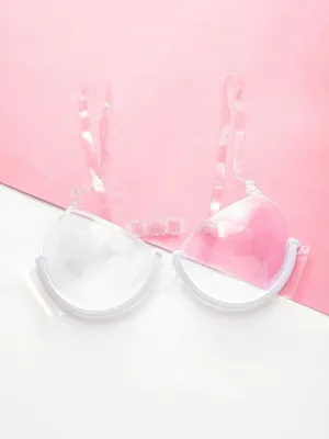 Adjustable Straps Clear Bra