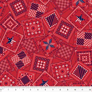 Americana: Red Patriotic Bandana