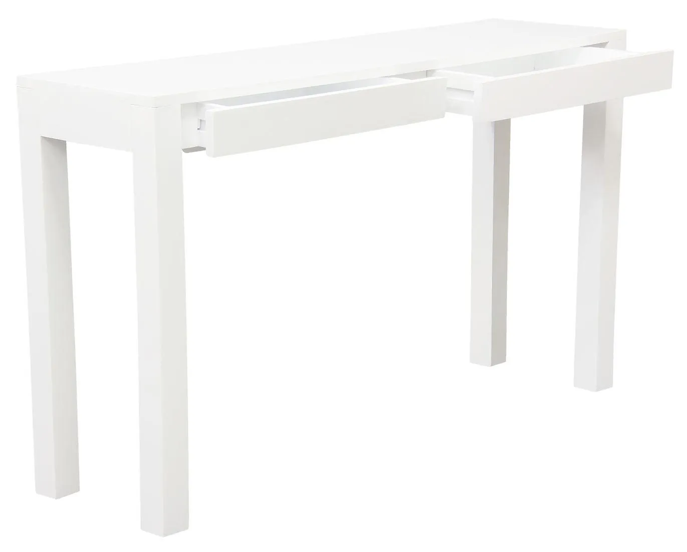 Amsterdam 2 Drawer Sofa Table (White)