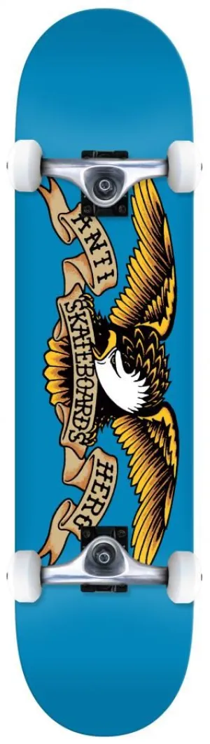 Anti Hero Classic Eagle Blue Complete Skateboard - 7.5"