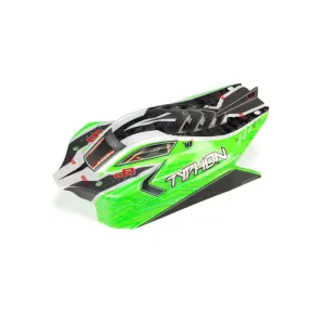 Arrma 1/10 Painted and Trimmed Body with Decals, Green: TYPHON 4X4 BLX