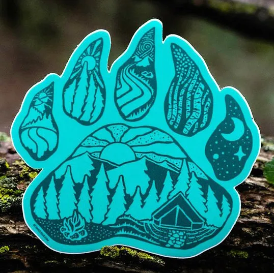 Bear Paw Sticker