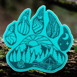 Bear Paw Sticker