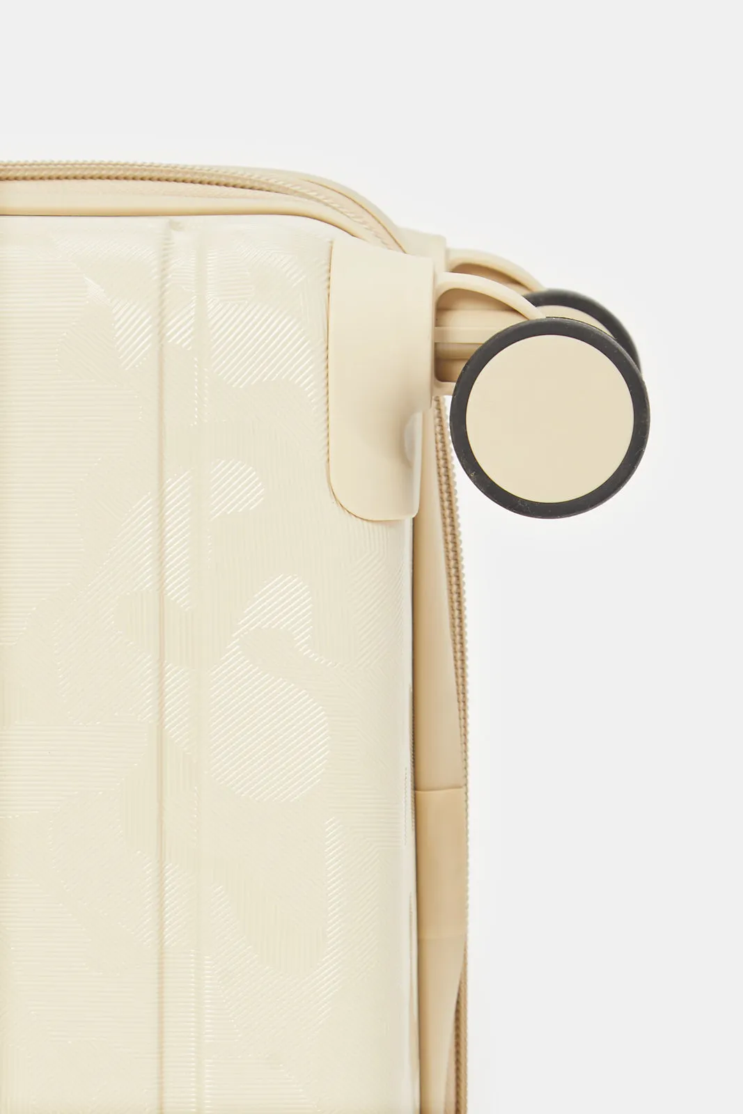 Beige Abs Trolley Luggage (20 Inch)