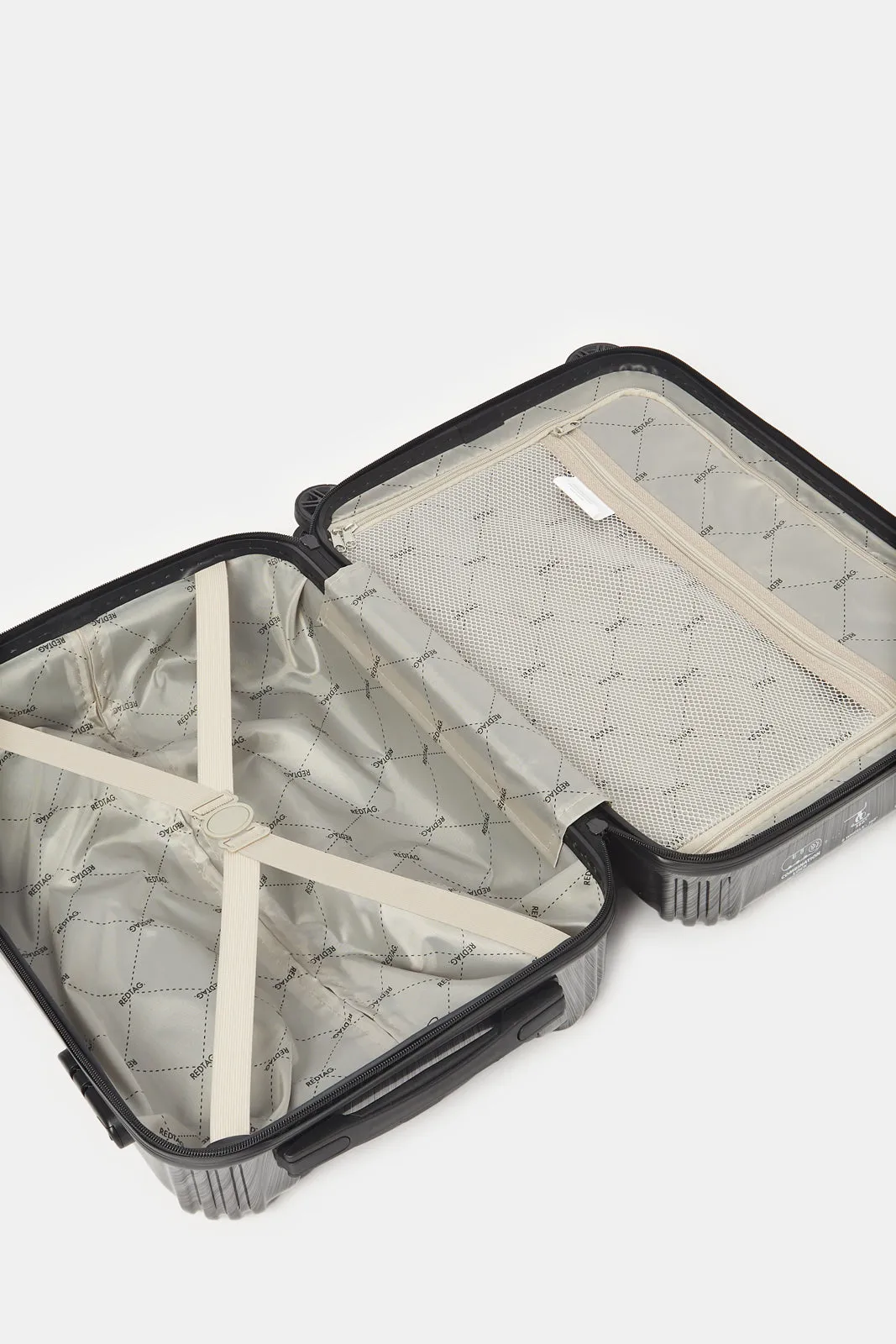 Black Embellished Trolley Luggage (20 Inch)