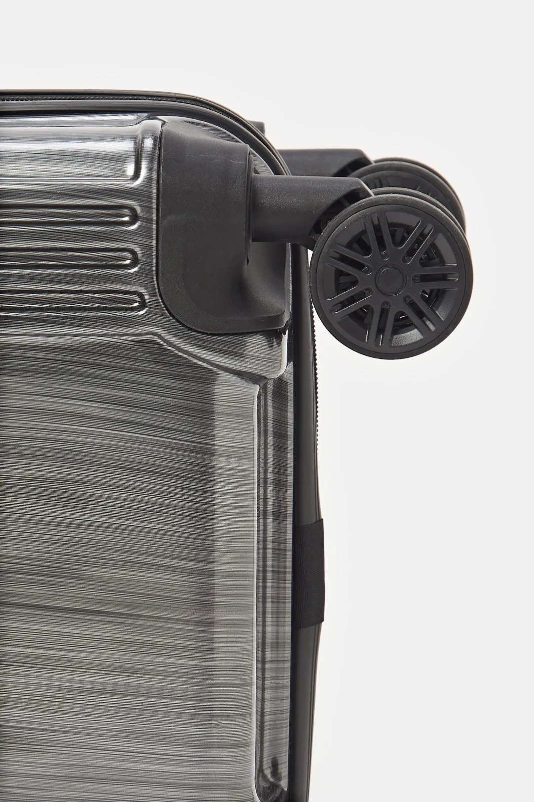 Black Embellished Trolley Luggage (20 Inch)