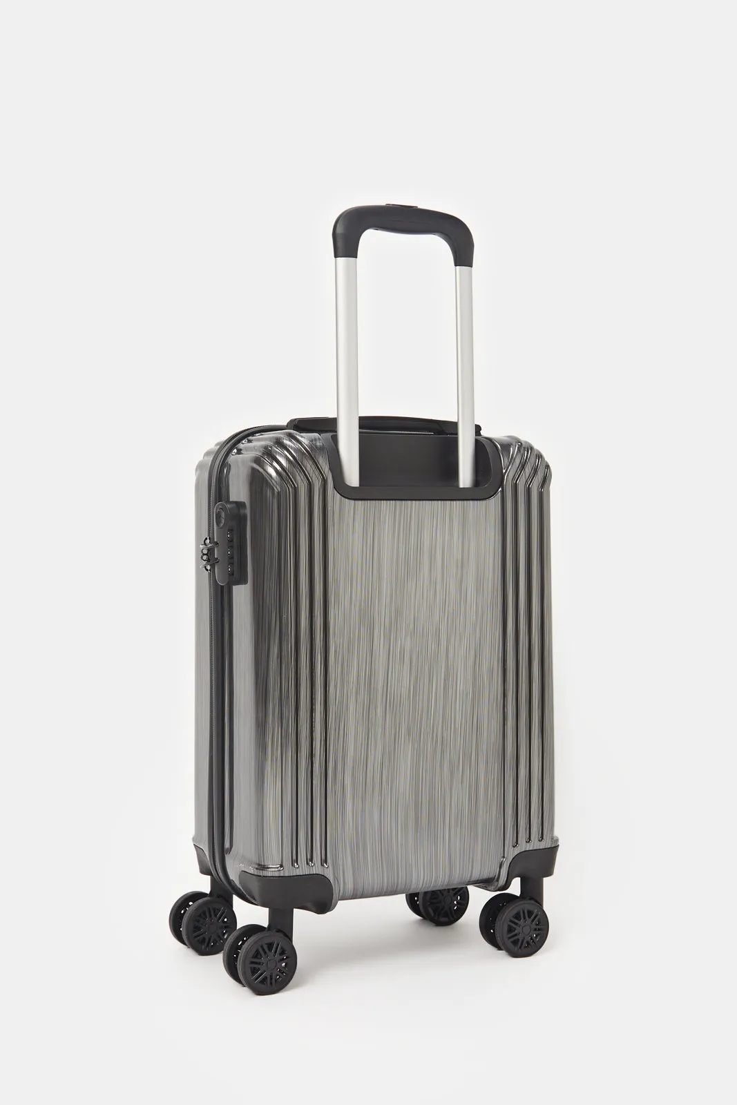 Black Embellished Trolley Luggage (20 Inch)