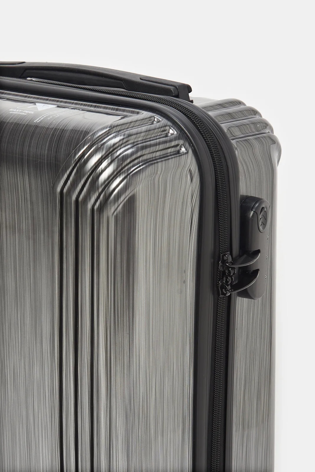 Black Embellished Trolley Luggage (20 Inch)