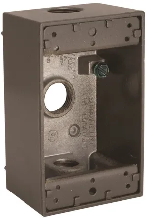 Box Outlet Alum 1g 18.3 Cu Brz
