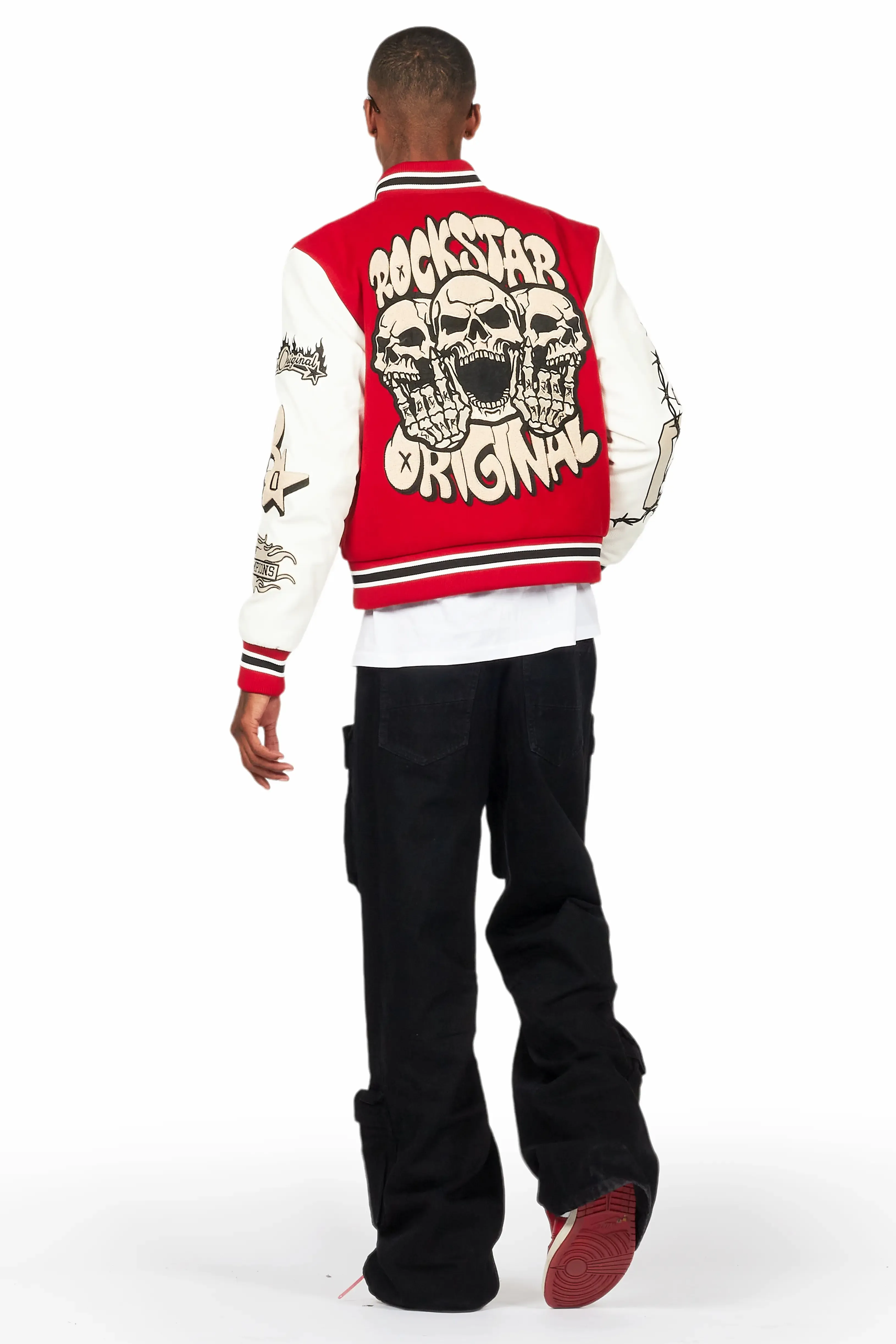 Cazer Black Baggy Fit Cargo Jean