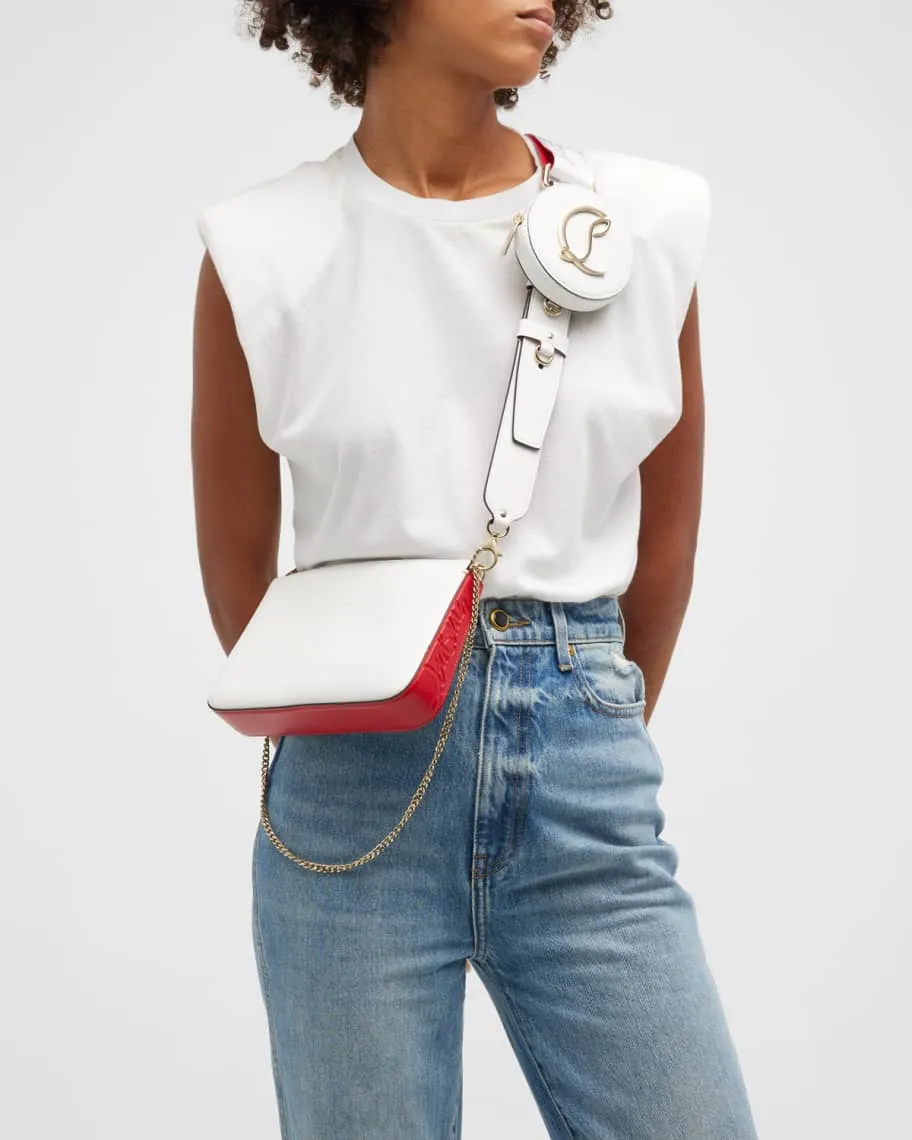 Christian Louboutin Loubila Hybrid Zip Leather Crossbody Bag