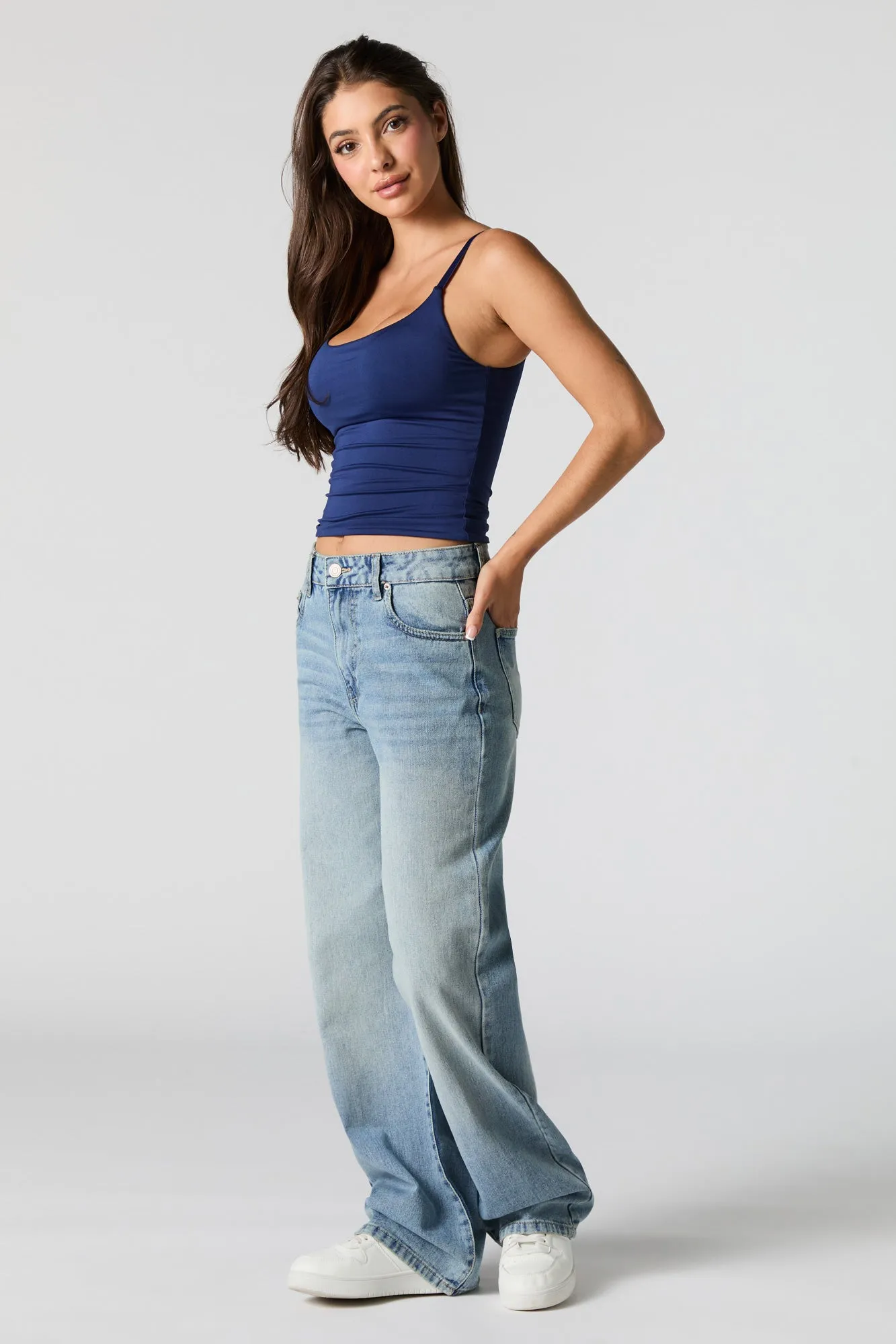 Contour Scoop Neck Cami with Built-In Bra Cups