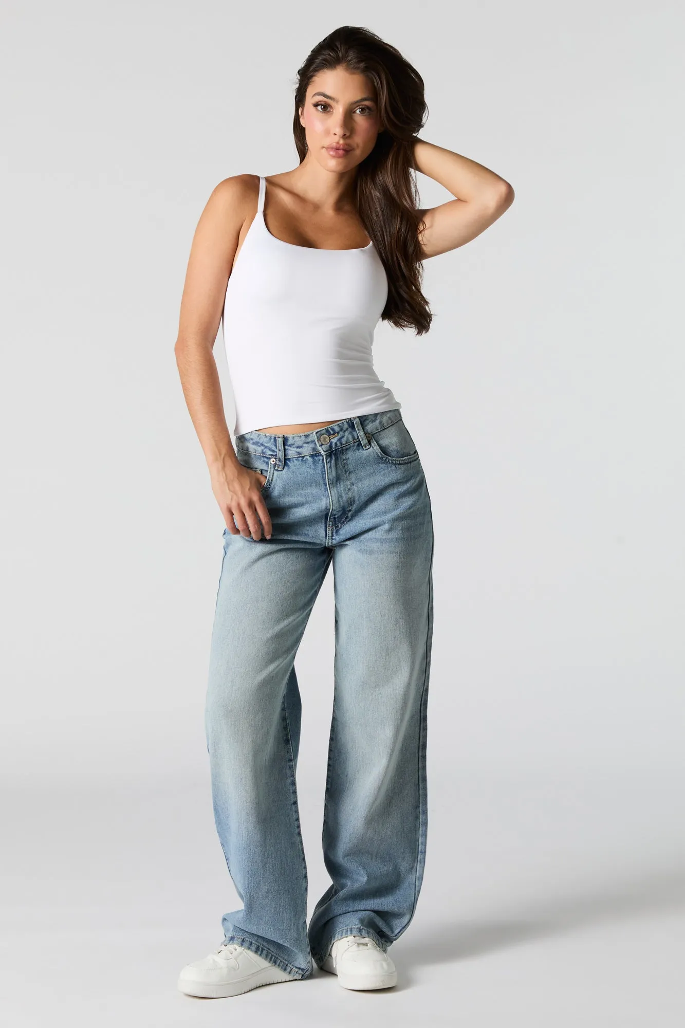 Contour Scoop Neck Cami with Built-In Bra Cups
