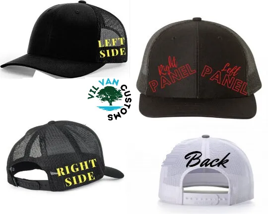 Custom Embroidery, 110F Flexfit Wool Blend Flat Bill Snapback Hats