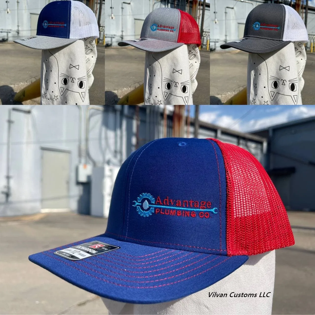 Custom Embroidery, 110F Flexfit Wool Blend Flat Bill Snapback Hats