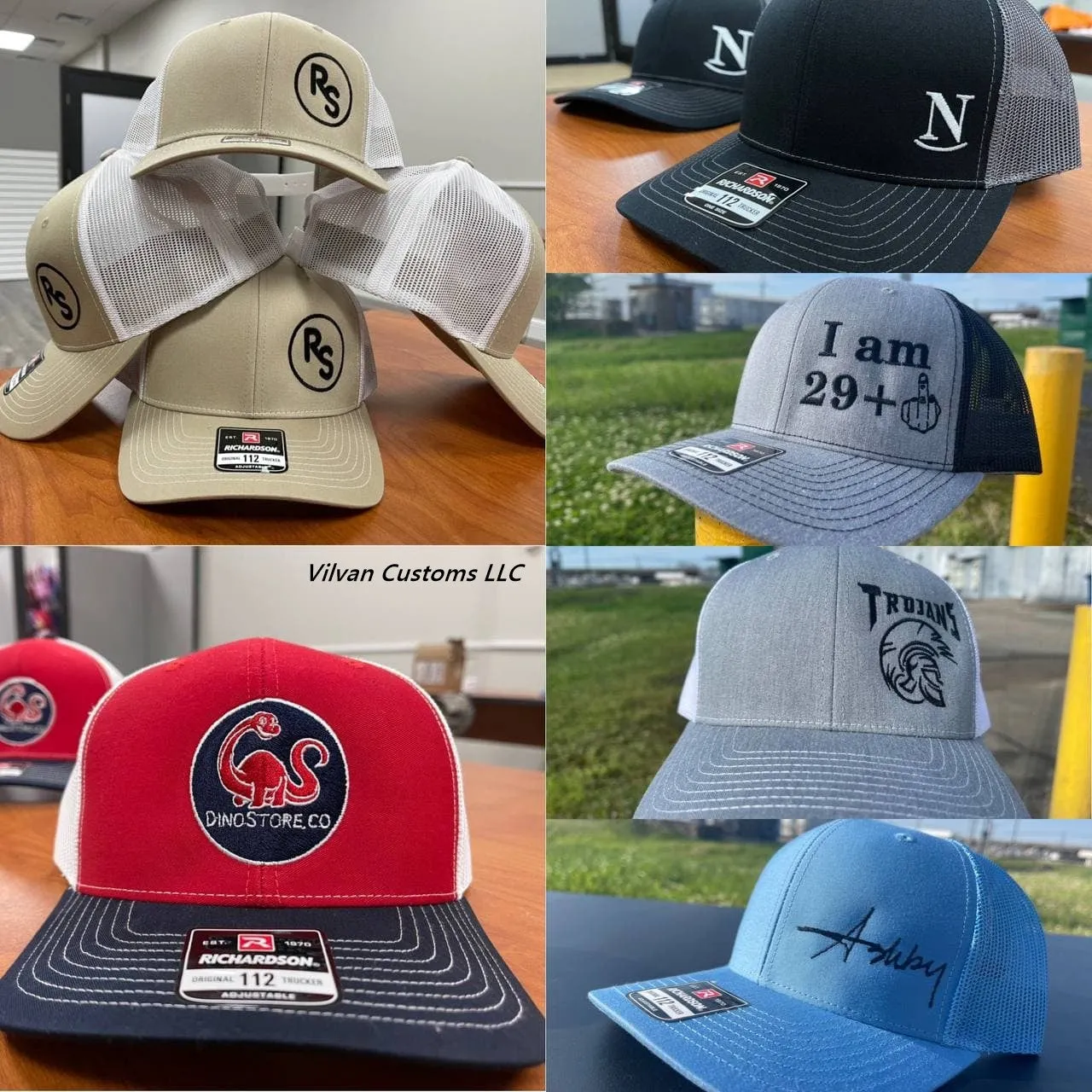 Custom Embroidery, 110F Flexfit Wool Blend Flat Bill Snapback Hats