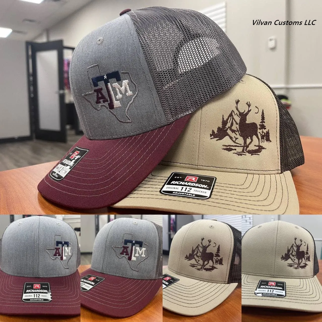 Custom Embroidery, 110F Flexfit Wool Blend Flat Bill Snapback Hats
