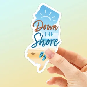 Down the Shore NJ Sticker - New Jersey Shore Decals