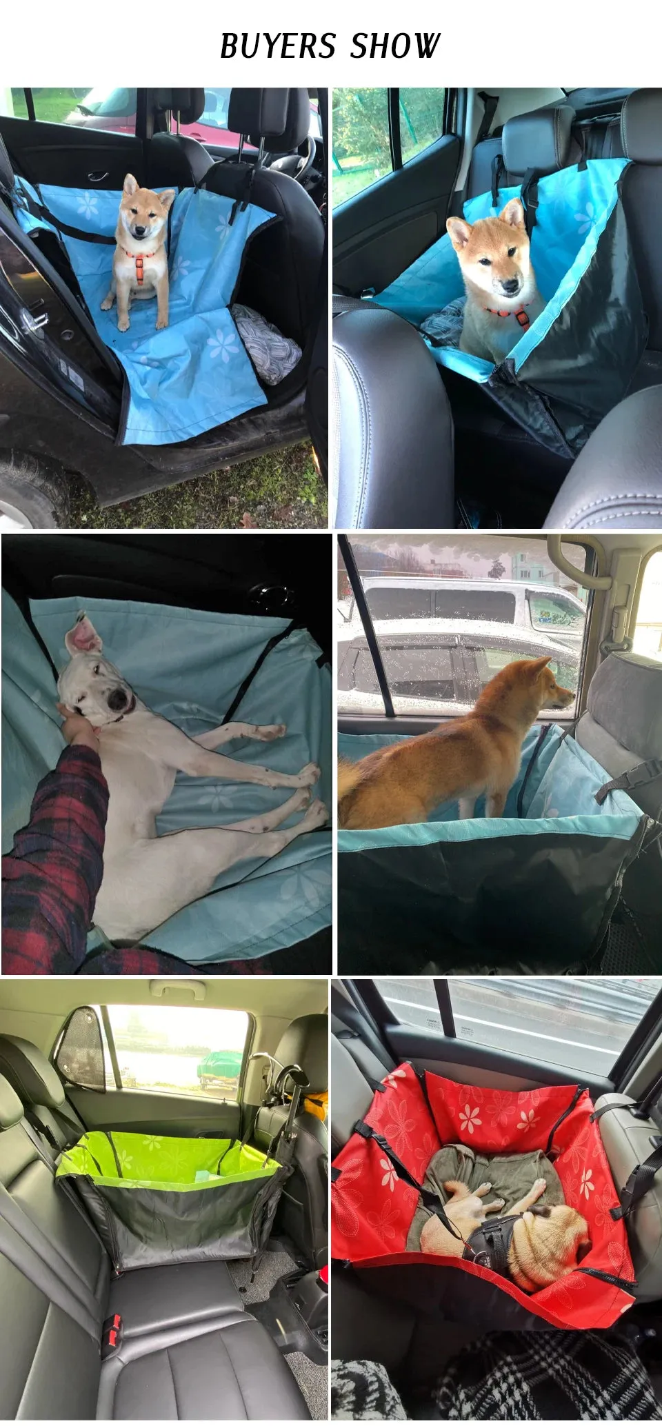 Durable Pet Car Seat Cover and Hammock