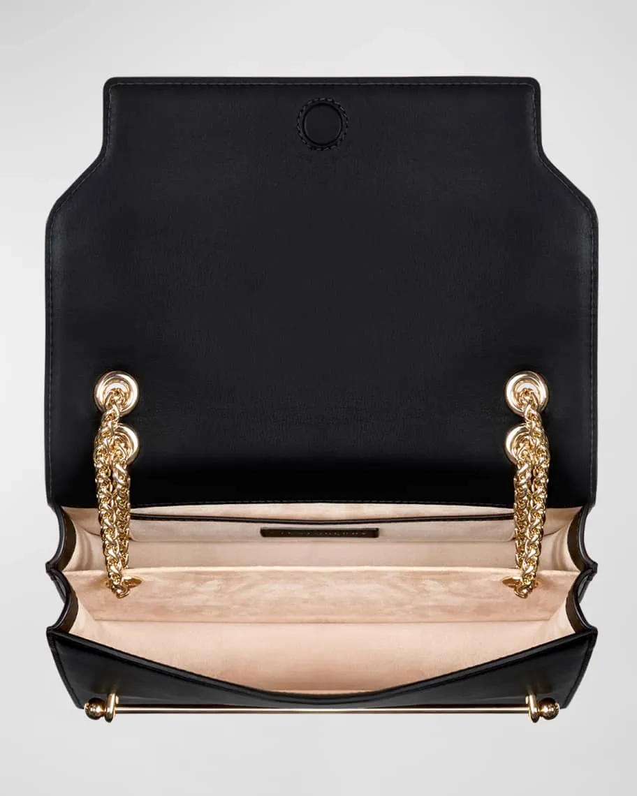 East-West STRATHBERRY leather shoulder bag