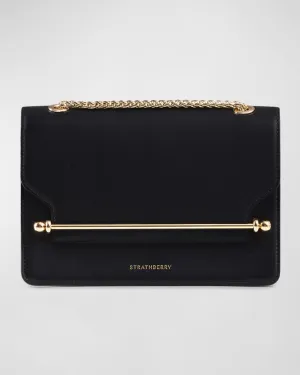 East-West STRATHBERRY leather shoulder bag