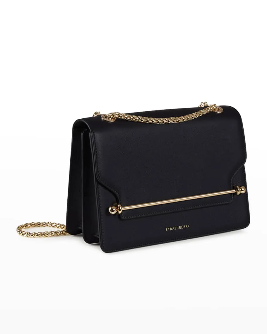 East-West STRATHBERRY leather shoulder bag