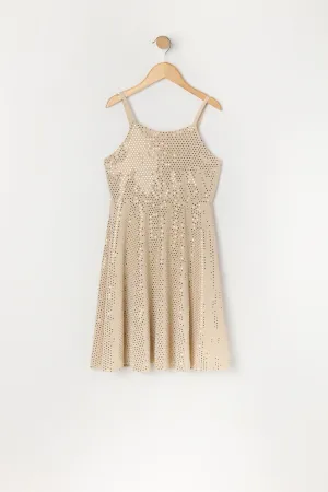 Girls Sequin Skater Dress