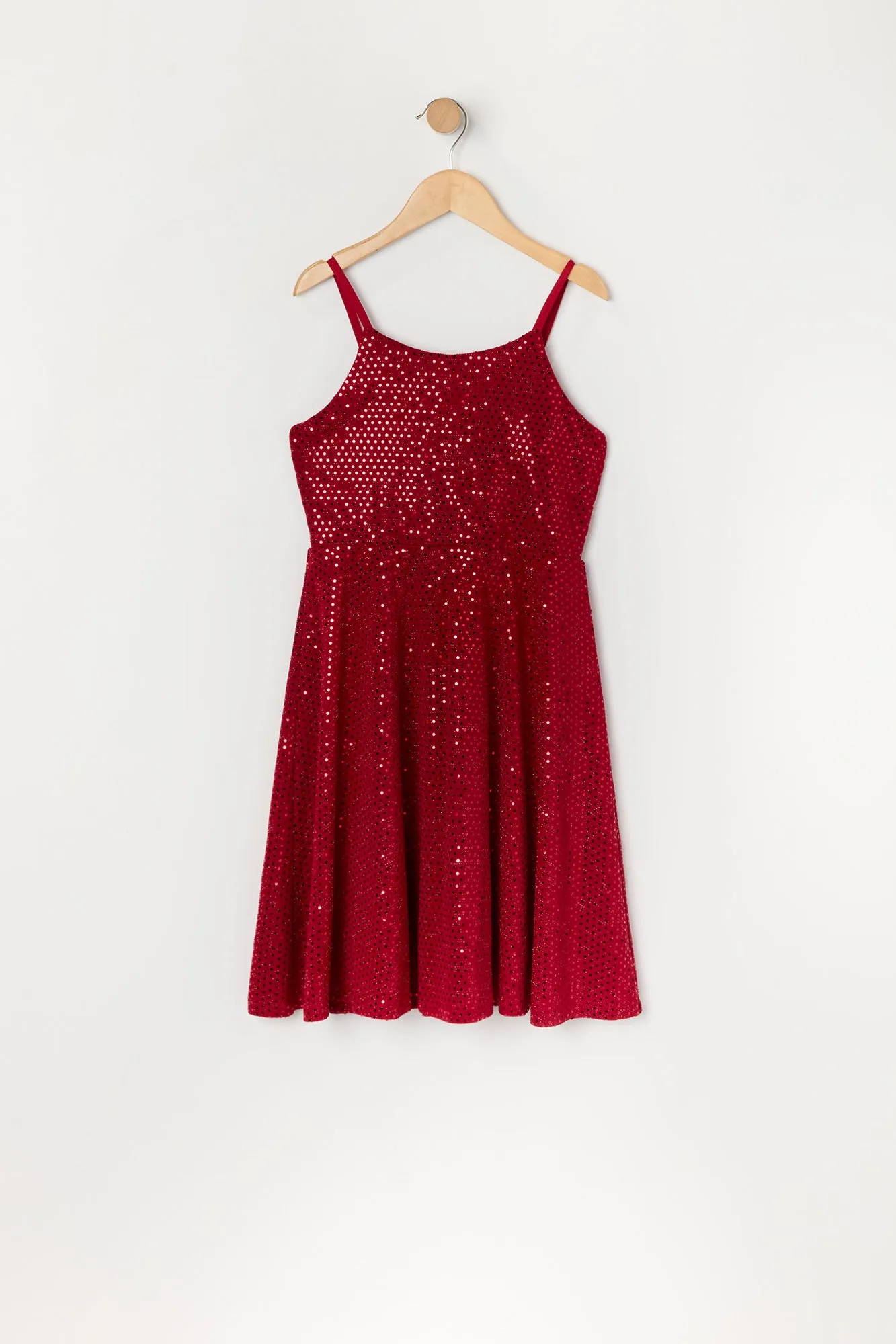 Girls Sequin Skater Dress