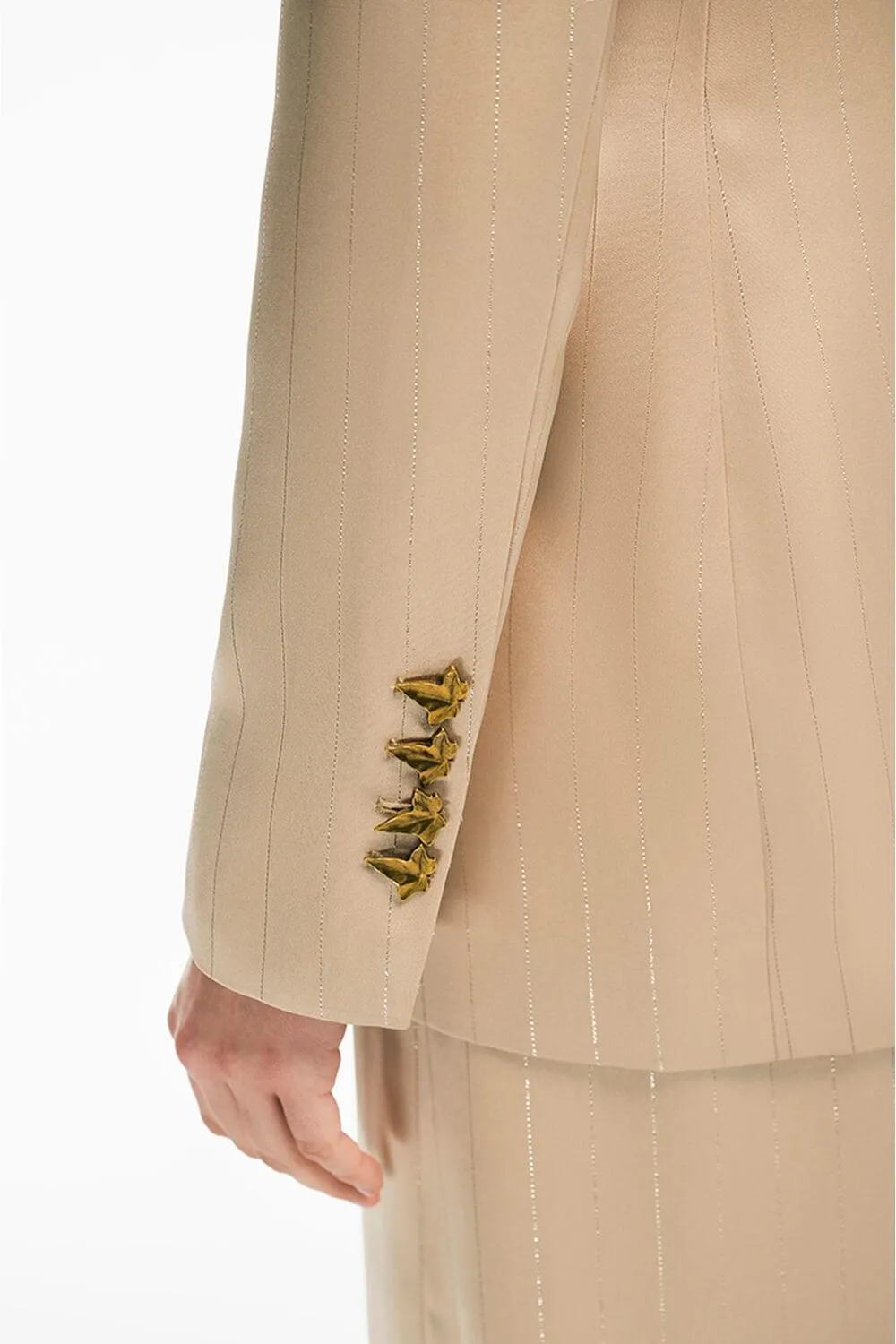 Hamill Structured Notch Lapel Satin Blazer
