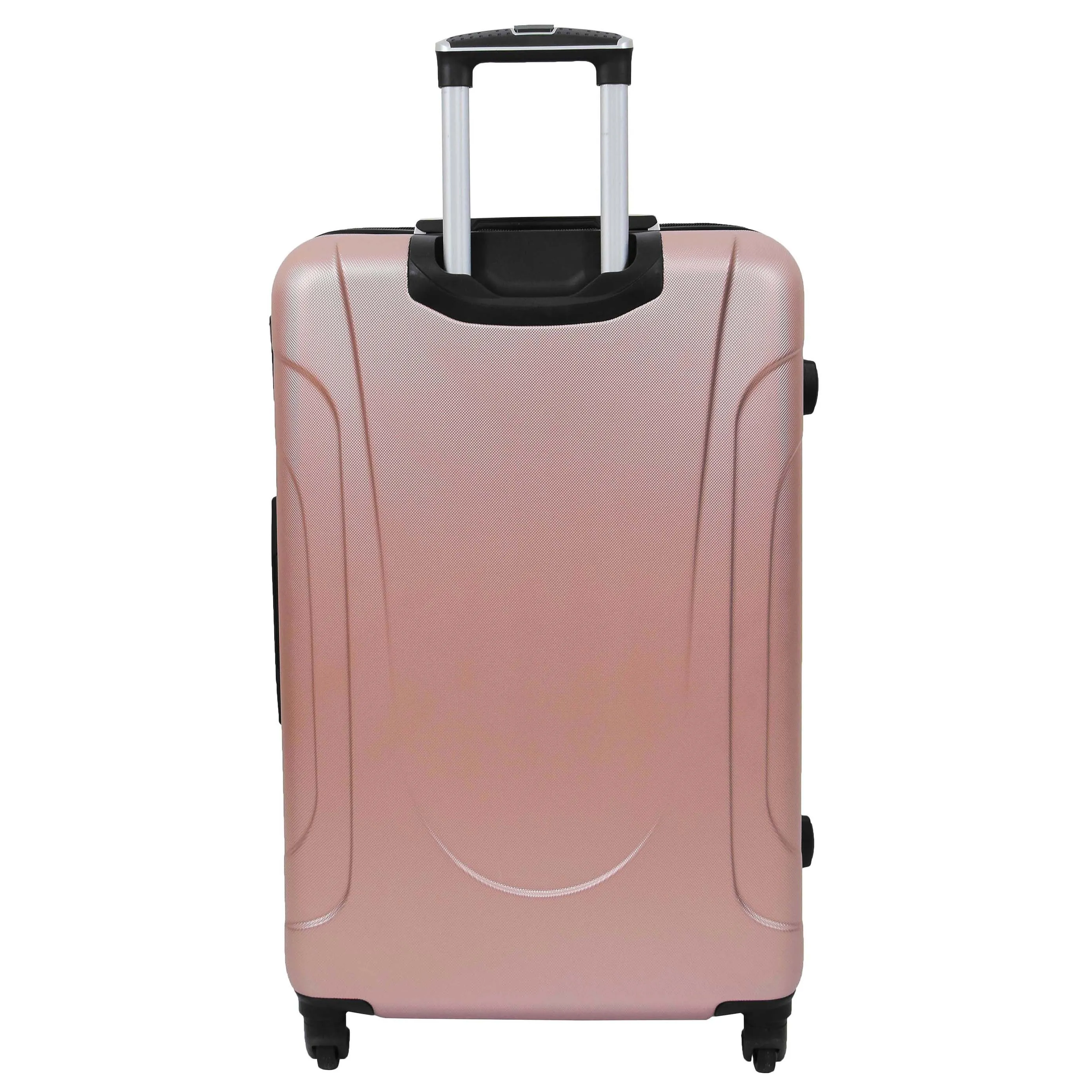 Hard Shell Four Wheel Luggage Digit Lock Sega Rose Gold