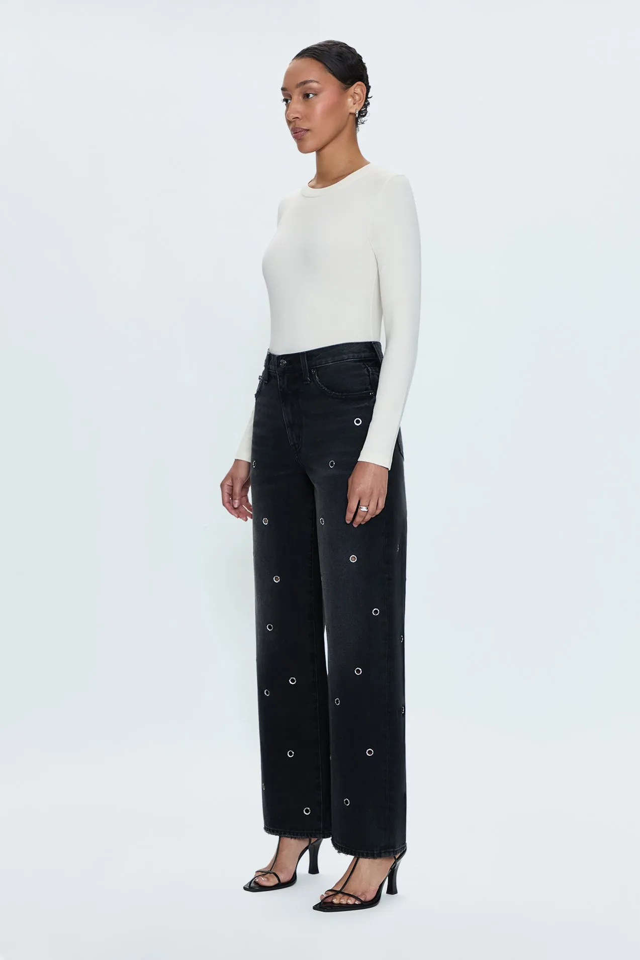 Hendrix High Rise Relaxed Jean - Glamour