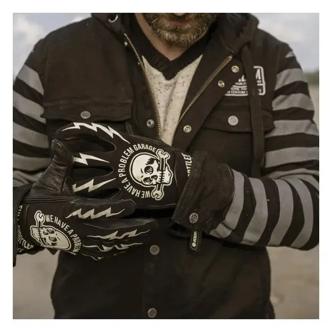 Holy Freedom Tools Leather & Textile Gloves Black / White