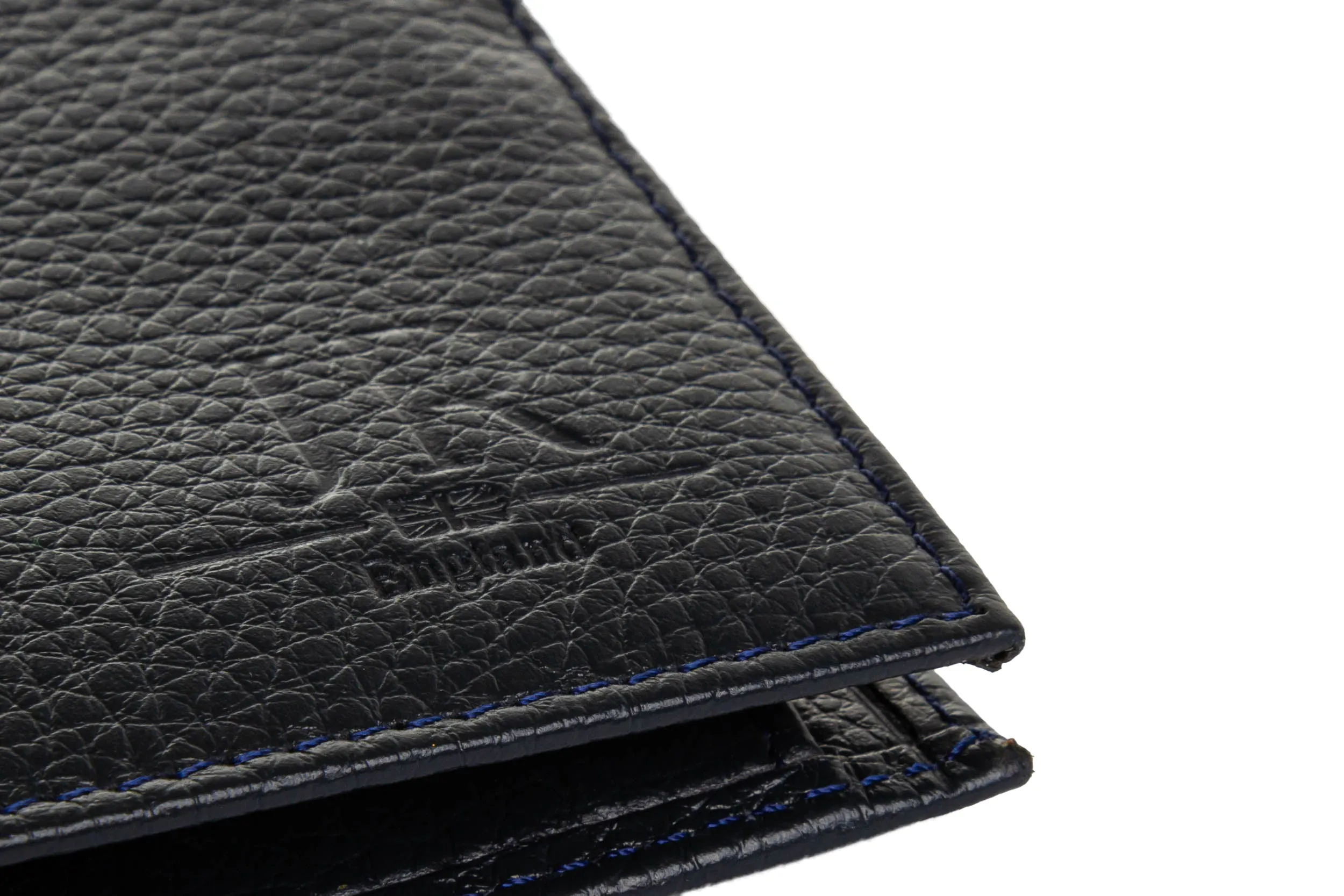 Justin Reece England Wallet Emboosed In Navy