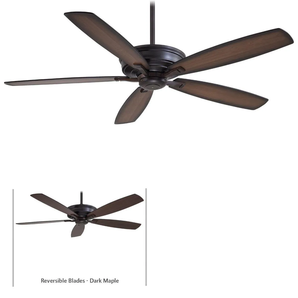 Kafe XL 60" Kocoa Large Ceiling Fan with Remote