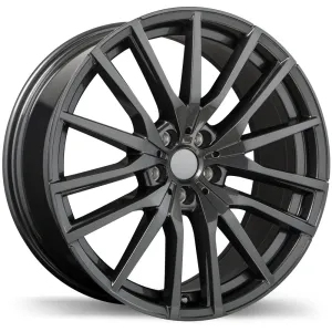 Krypton Replica R233 20X9 5X112 35mm Offset Gloss Gunmetal Wheels with 60° Conical Seat Lug Seat for BMW