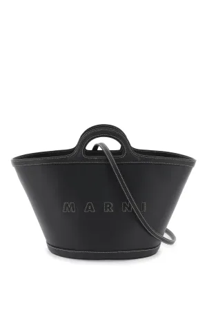 Marni leather small tropicalia bucket bag