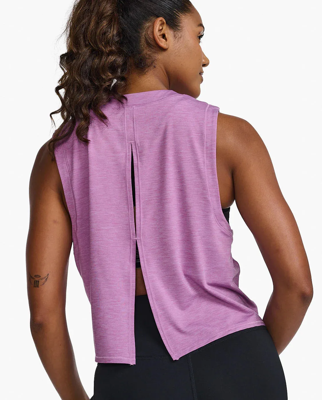 Motion Crop Tank Mauve