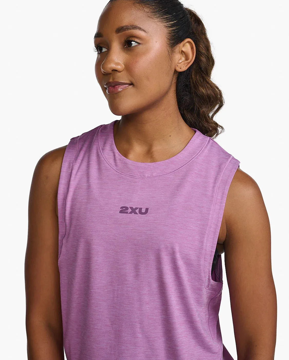 Motion Crop Tank Mauve