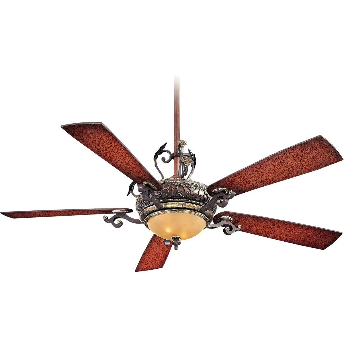 Napoli LED 56" Sterling Walnut Ceiling Fan with Wall Control