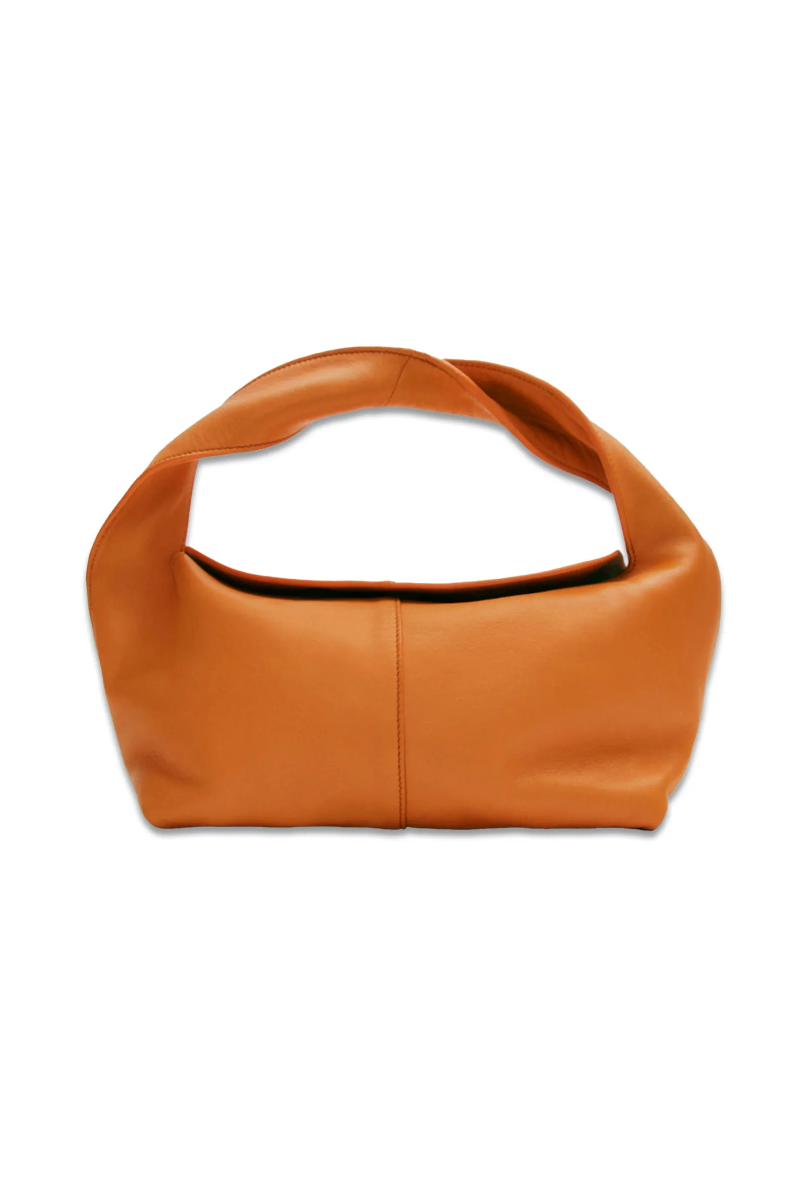 Nappa Leather Orange Croissant Bag