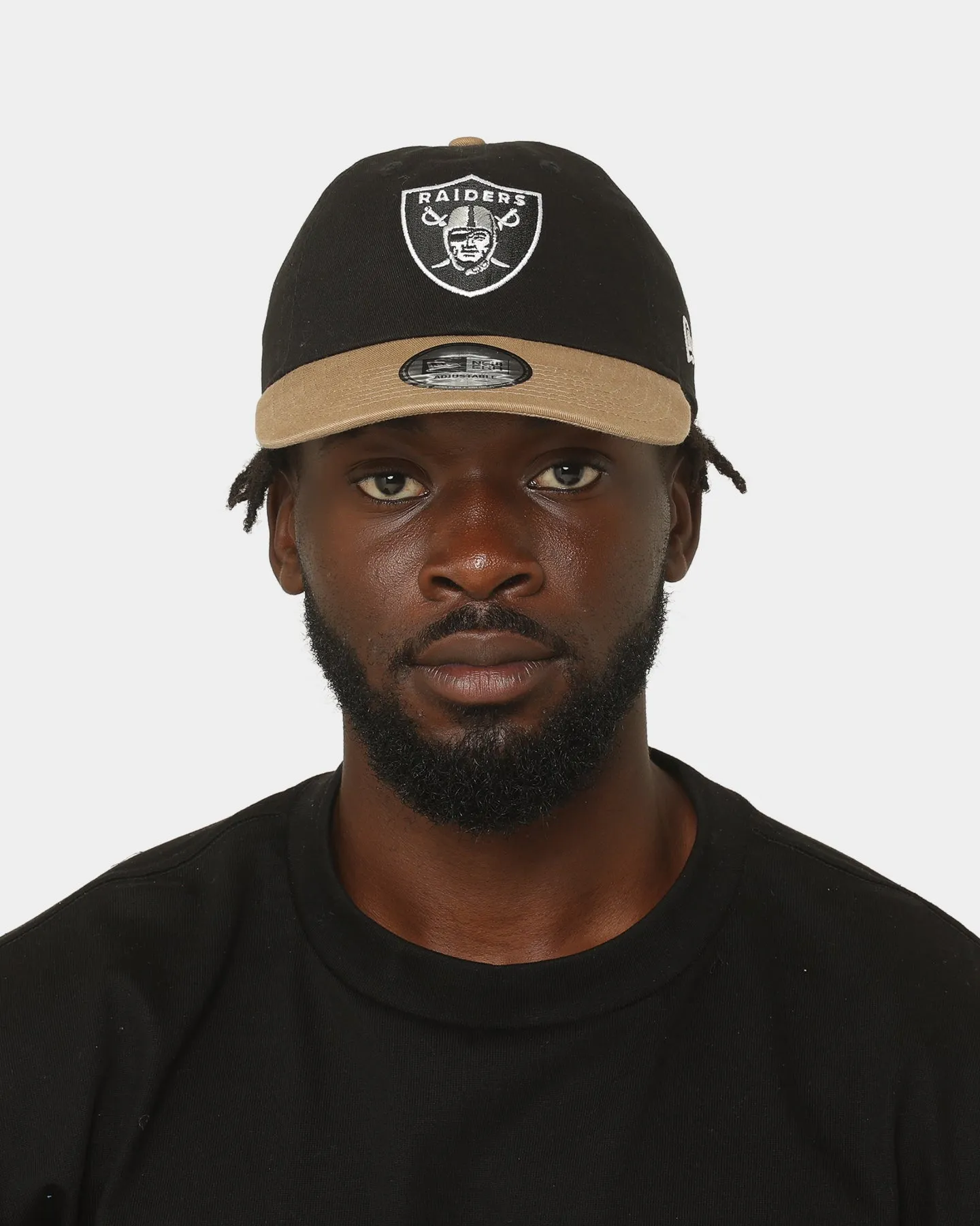 New Era Las Vegas Raiders Contrast Brim Casual Classic Strapback Black/Khaki