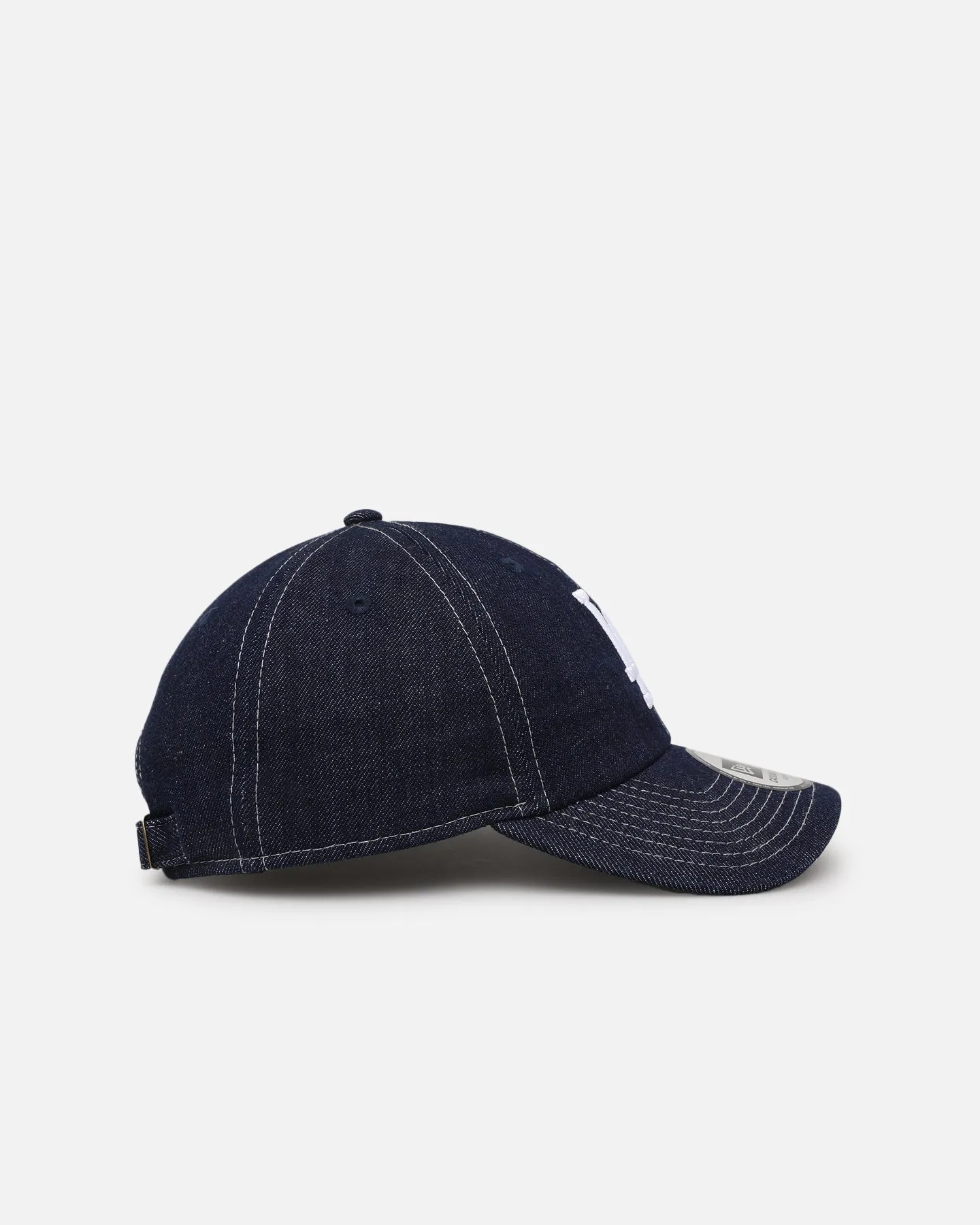 New Era Los Angeles Dodgers Washed Denim Casual Classic Strapback Blue Washed Denim