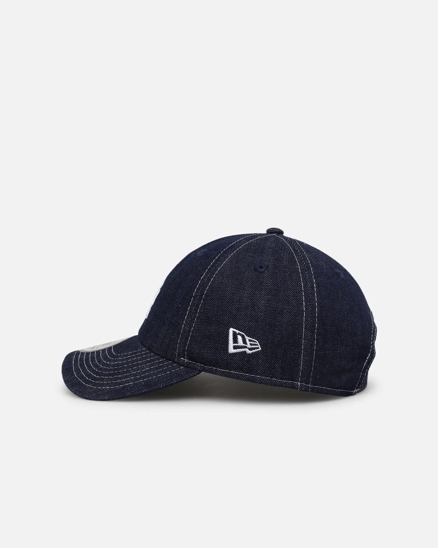 New Era Los Angeles Dodgers Washed Denim Casual Classic Strapback Blue Washed Denim