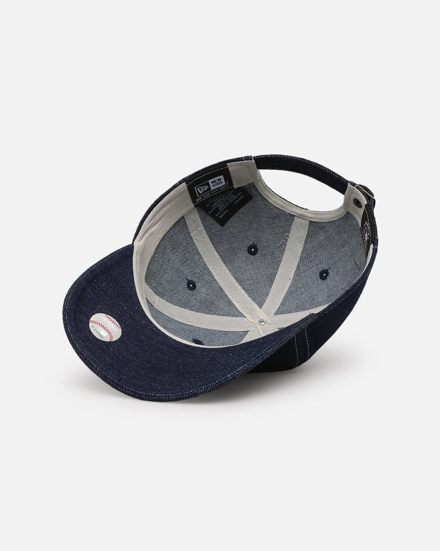 New Era Los Angeles Dodgers Washed Denim Casual Classic Strapback Blue Washed Denim
