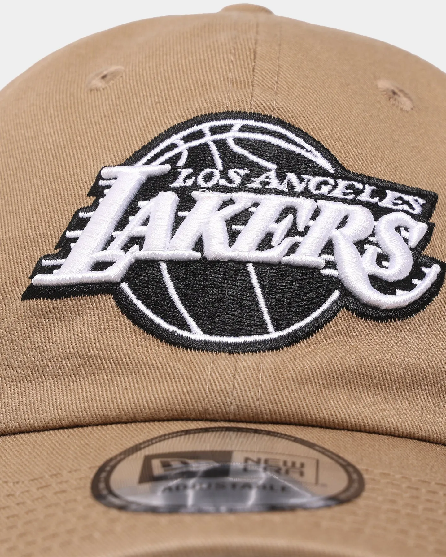 New Era Los Angeles Lakers 'Khaki Black' Casual Classic Strapback Khaki