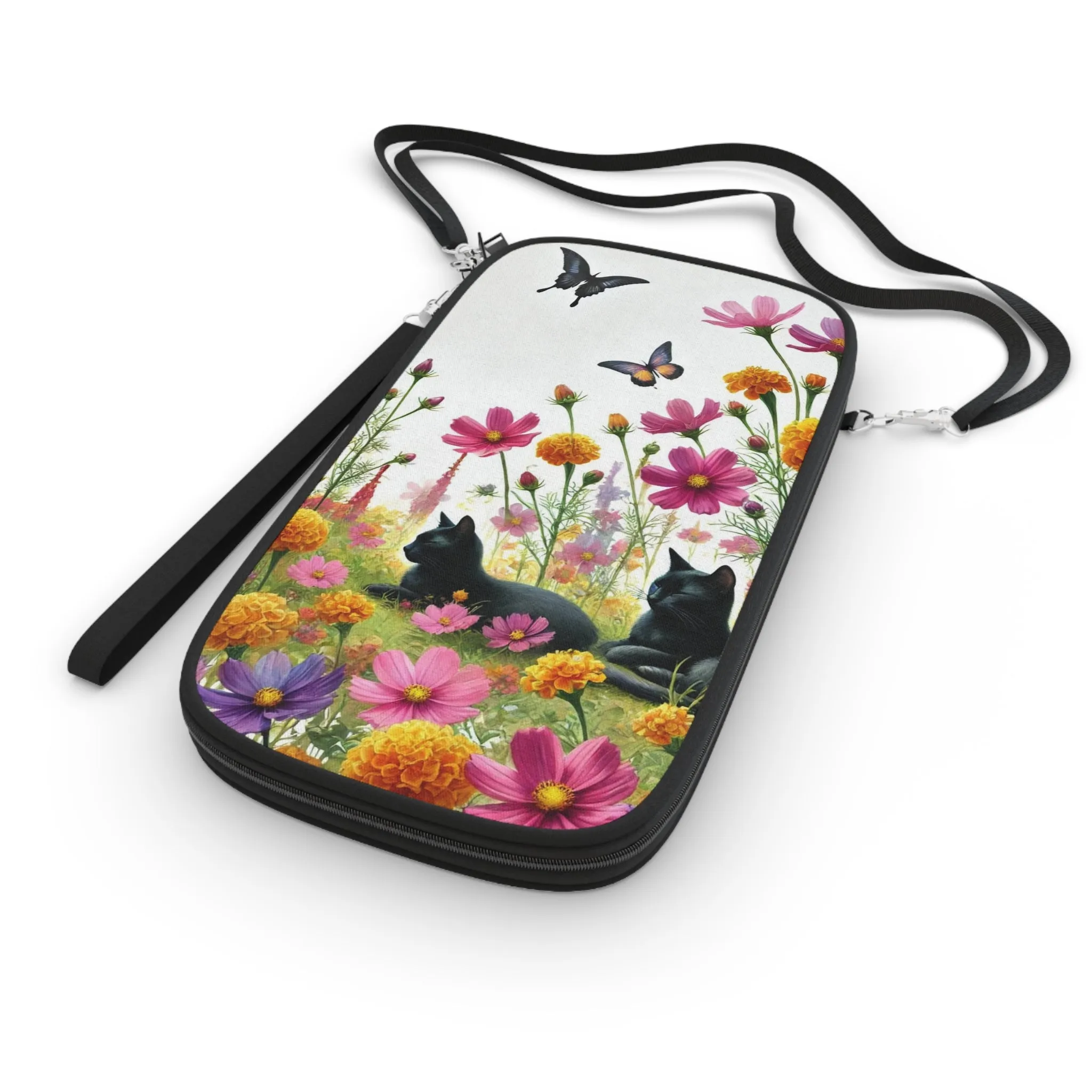 October Birth Mont Flowers - Cat Lover Passport Wallet - Travel Gift
