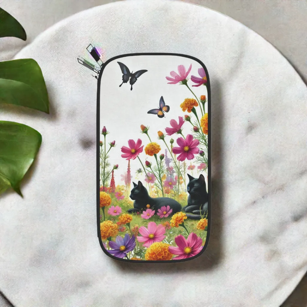 October Birth Mont Flowers - Cat Lover Passport Wallet - Travel Gift