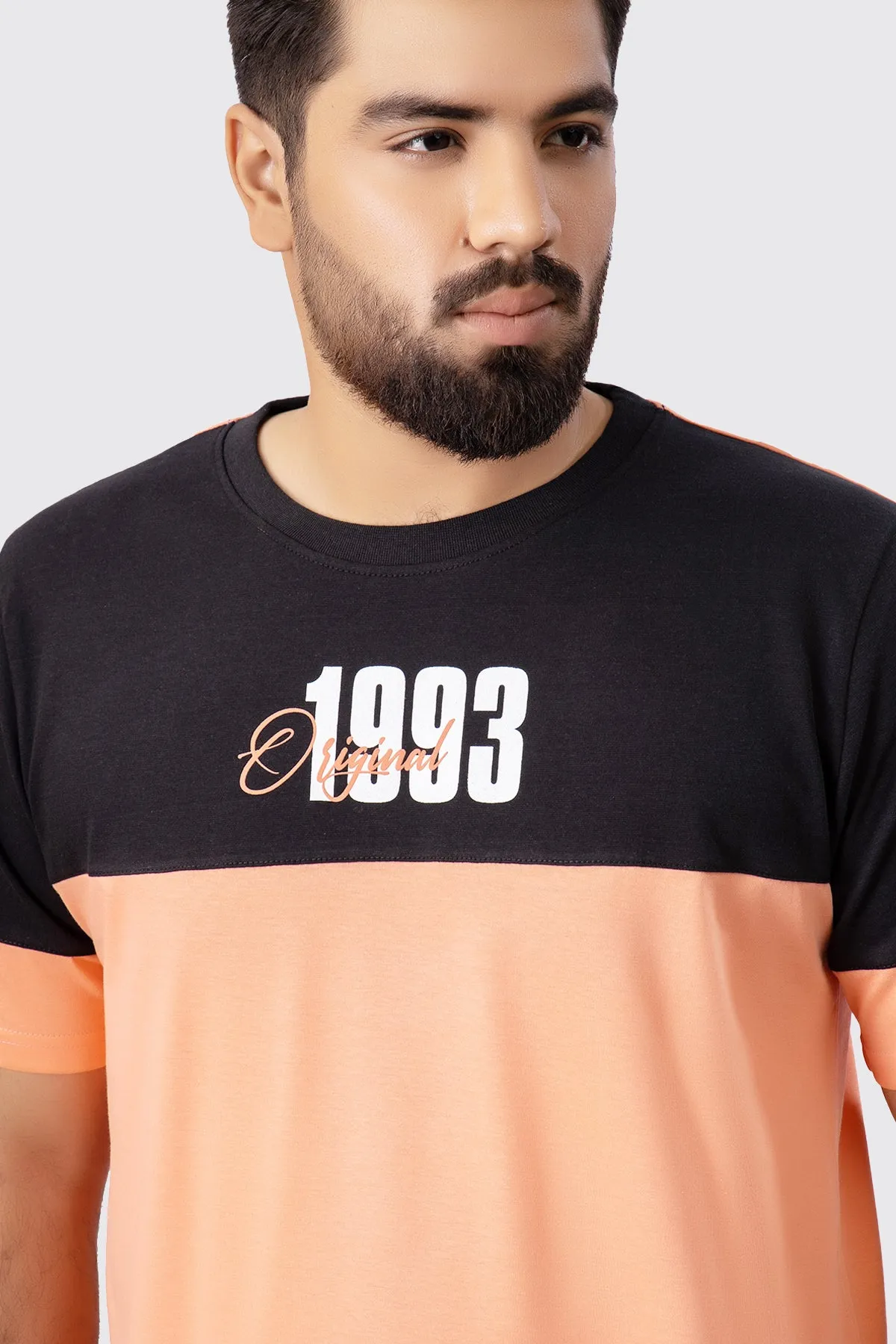 Original 1993 Orange & Black T-Shirt (Plus Size) - A23 - MT0287P